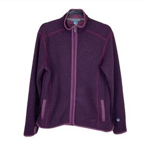 Kuhl Alpaca Fleece Purple Full ZIP Jacket Large